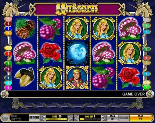 Игровой автомат "Зачарованный единорог"